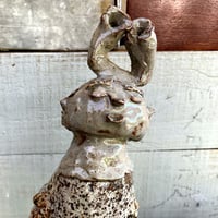 Image 1 of The Truth-telling Bird, 2021, hand-sculptured clay figure
