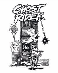 Image 2 of Ghost Rider Tee (black print not coloured) 
