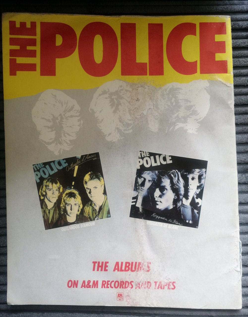 Sting The Police 1980 Signed Program