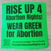 Stickers: Rise up! Wear Green!