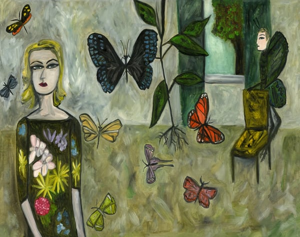 Image of Under the influence of butterflies. Limited edition print.