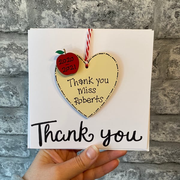 Image of Thank you card (heart)