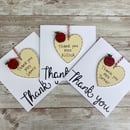Image 3 of Thank you card (heart)