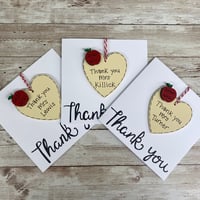 Image 3 of Thank you card (heart)