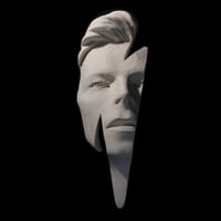 Image 1 of 'Ziggy Flash' David Bowie Face Sculpture