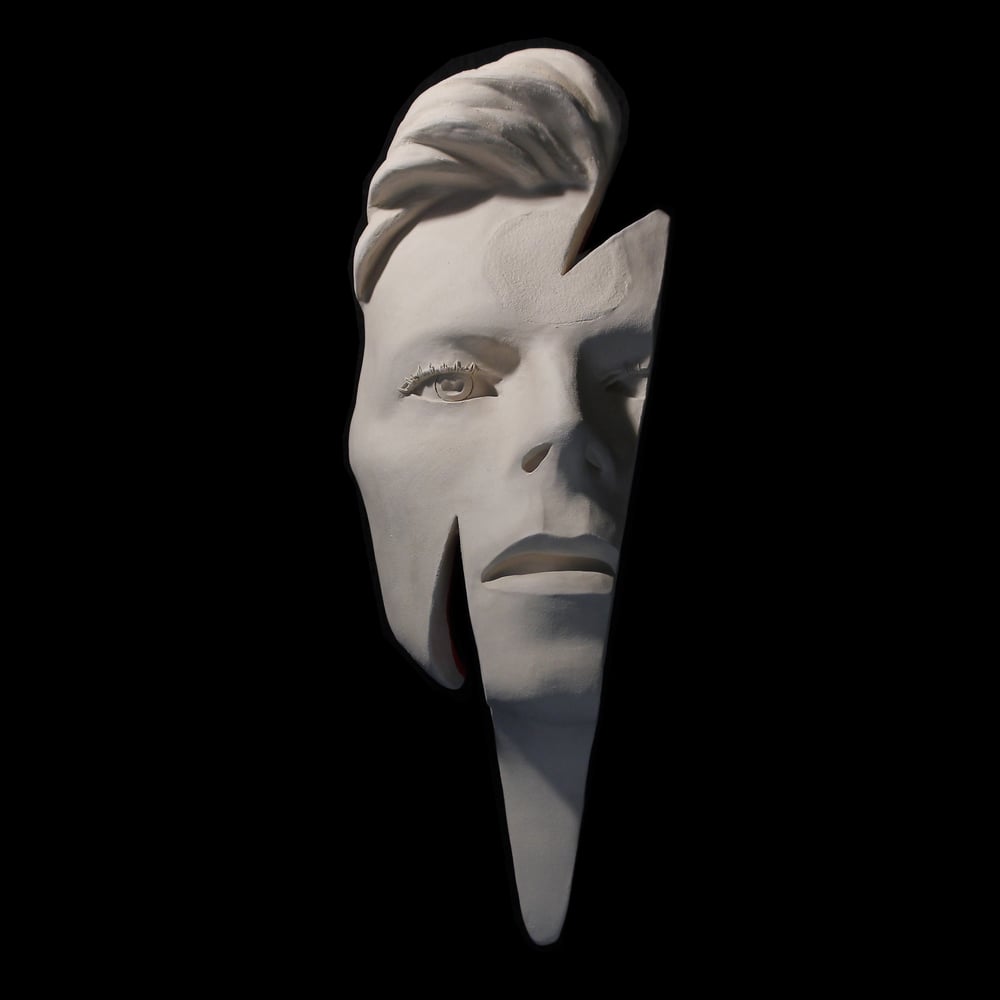'Ziggy Flash' David Bowie Face Sculpture