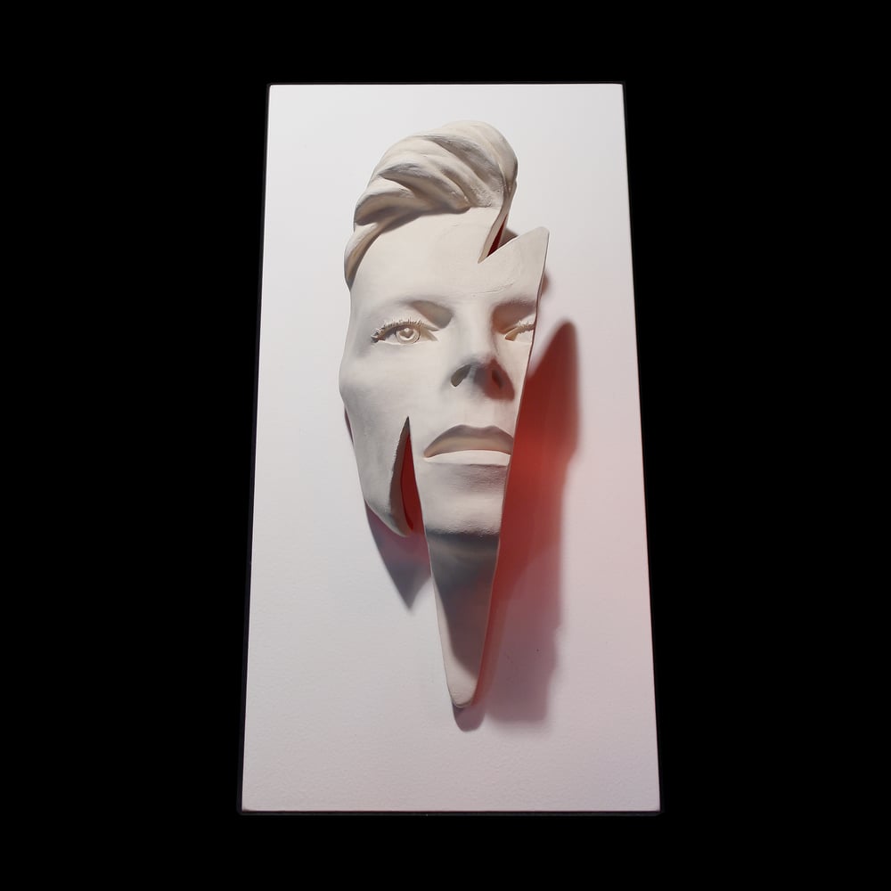 'Ziggy Flash' David Bowie Face Sculpture