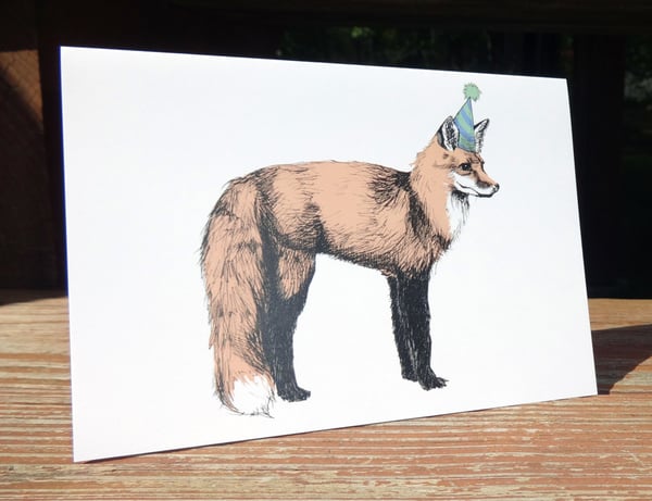 Image of Birthday Fox Card