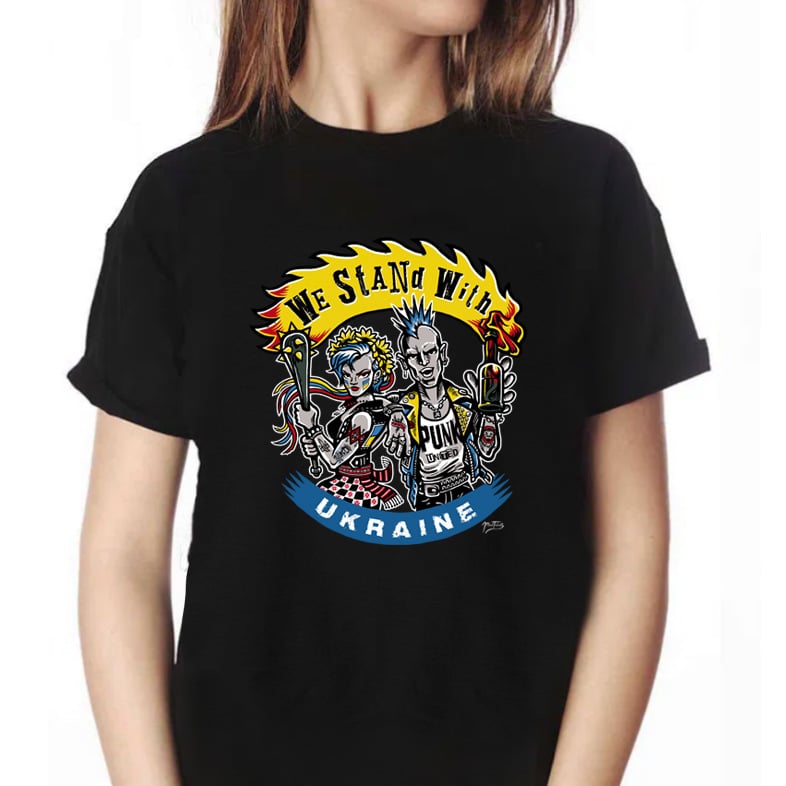 Image of Punks for Ukraine Short-sleeve unisex t-shirt
