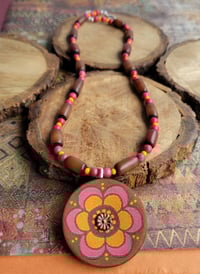 Image 1 of Mango Punch Floral Necklace