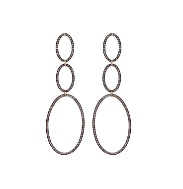 Image of Octobre 5 Triple Drop Diamond Earrings 