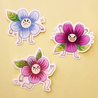 Angry Flower Stickers