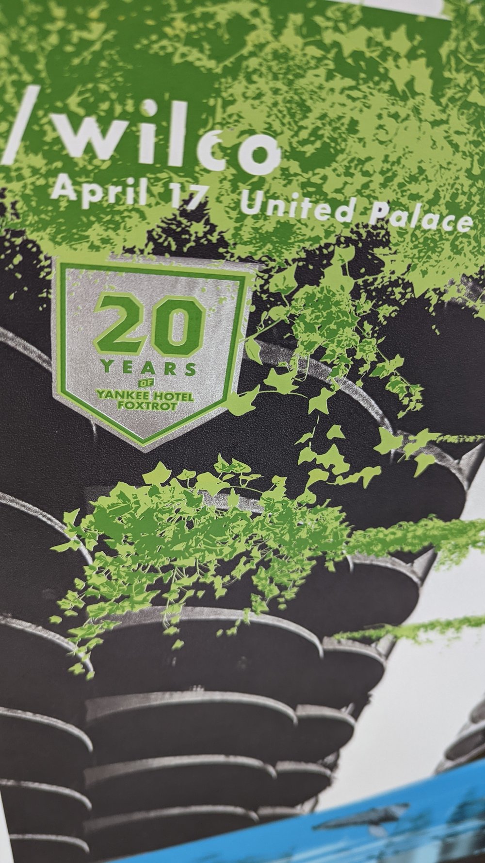 Wilco - 20th Anniversary YHFT poster for NYC, United Palace Theatre