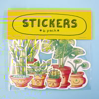 Image 1 of Happy Planters Stickers (Set of 6)