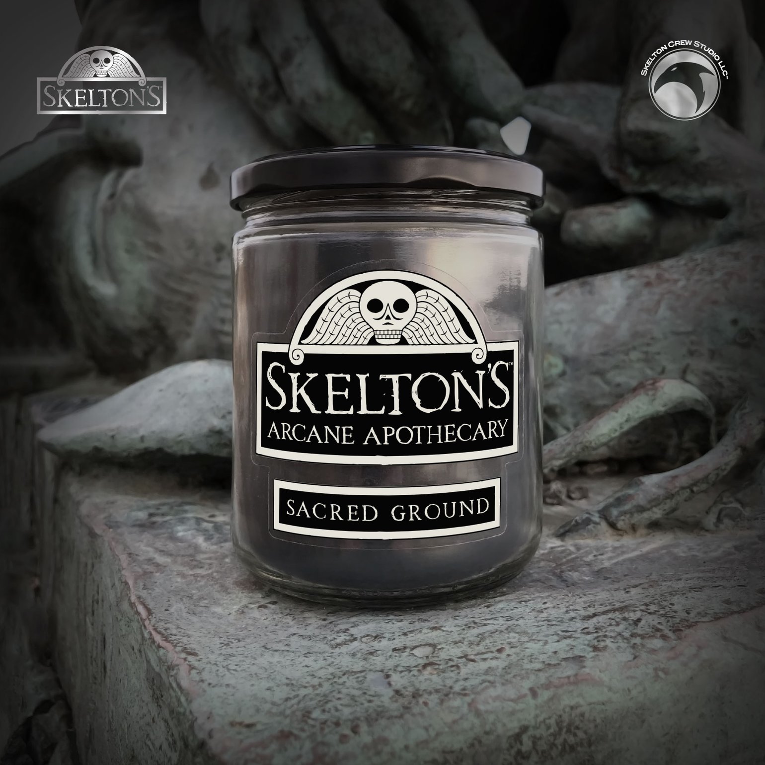 Image of Skelton's Arcane Apothecary: Sacred Ground candle! FREE U.S. SHIPPING!