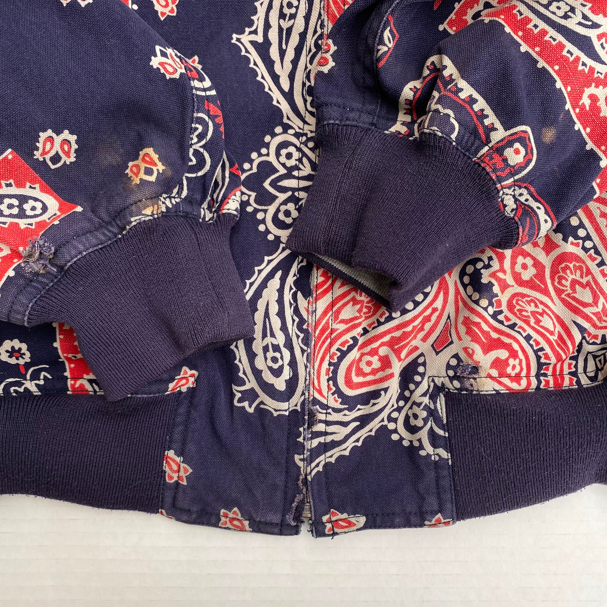 80's Issey Miyake Reversible Paisley Sport Hoodie 80's Issey Miyake Reversible Paisley Sport Hoodie