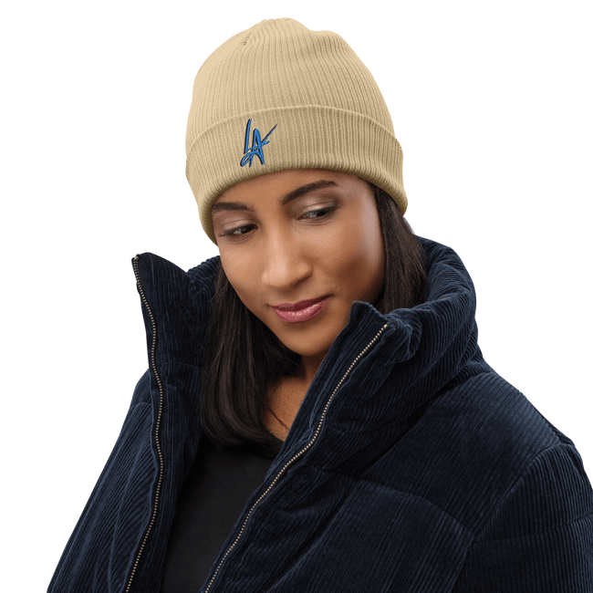 LA Vault Ribbed Beanie "Khaki Sand"