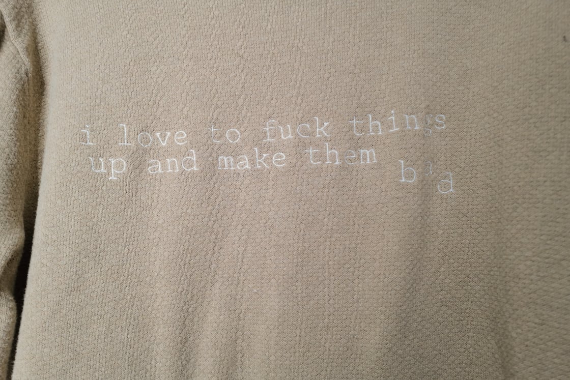 Image of i love to fuck things up and make them bad sweater (1/1)