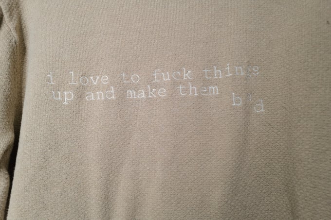 Image of i love to fuck things up and make them bad sweater (1/1)