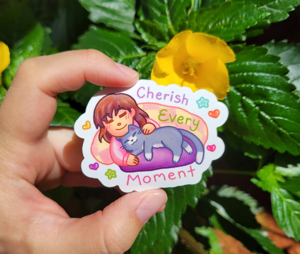 Image of Cherish Every Moment Vinyl Sticker