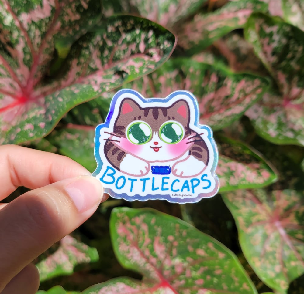 Image of Bottlecaps Holographic Sticker