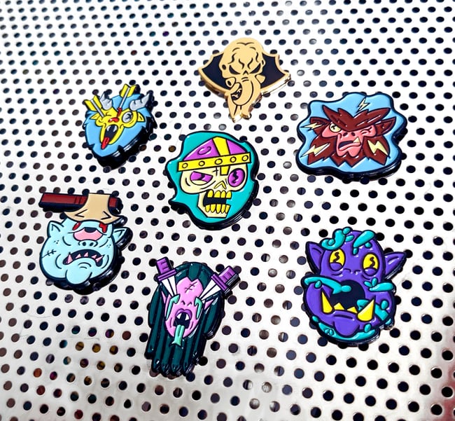 Dungeon Crawlers Pin Set