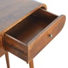 Rounded Console Table - Chestnut