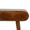 Rounded Console Table - Chestnut