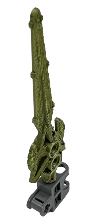 Image of Bionicle Toa Bomonga's Spear Tip (FDM Plastic-printed, Metal Green)