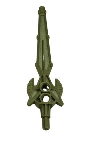 Image of Bionicle Toa Bomonga's Spear Tip (FDM Plastic-printed, Metal Green)