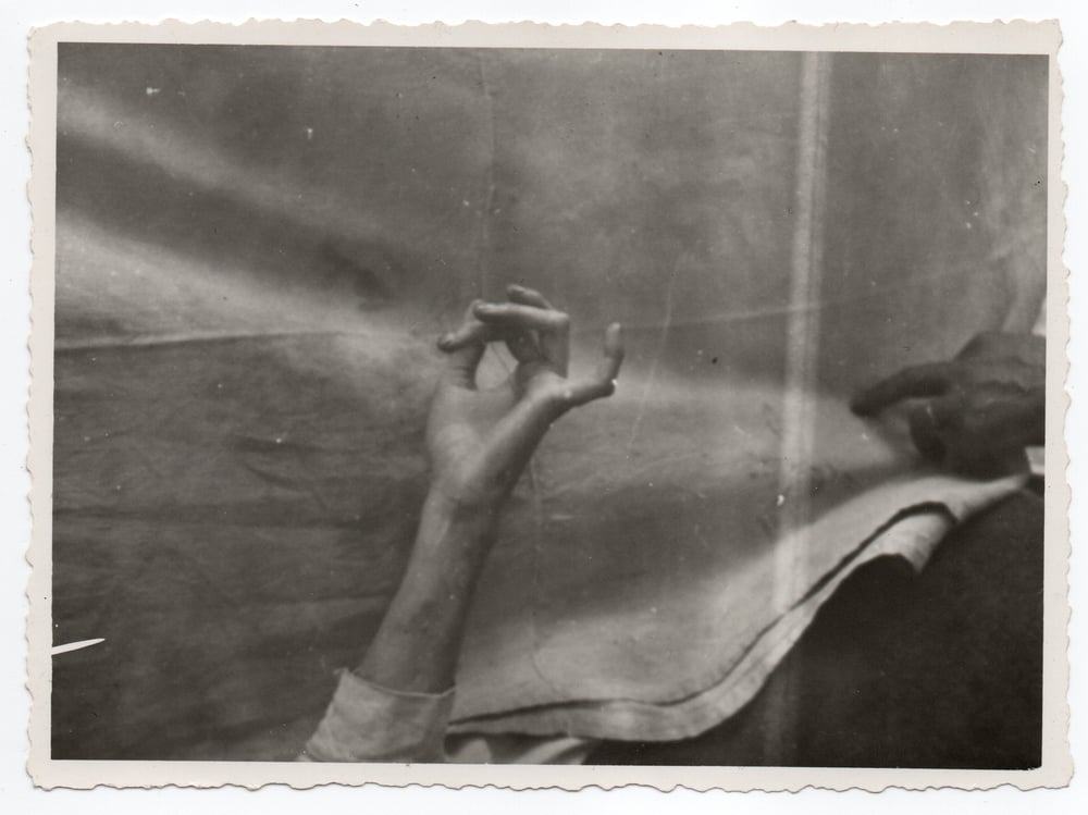 Image of Anonymous: composition of a hand, ca. 1950