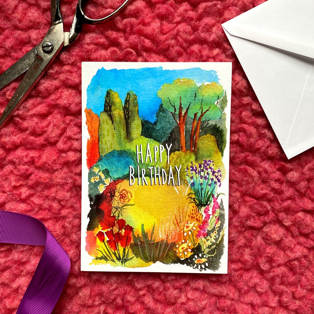 Image of birthday garden card
