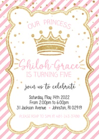 Little Princess Birthday Invitation