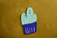 Image 2 of Creepy cactus family iron on patch