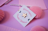 Image 2 of Slightly Imperfect - The Prettiest Star Enamel Pin - Rose Gold - David Bowie Song