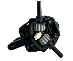 Image of Bionicle Toa Metru Torso (Resin-printed, black)