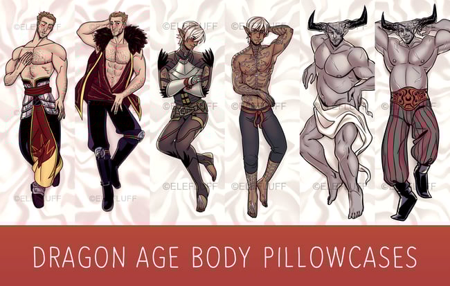 Dragon Age Body Pillowcases