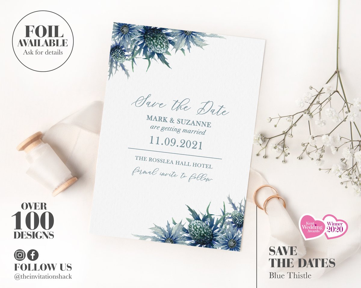 Blue Thistle Save the Date