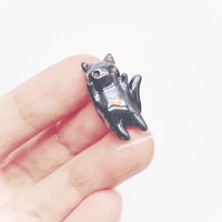 Image 1 of halloween Black cat figurine