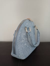 Image 3 of Medium-Sized Bandana Print Crossbody (powder blue)