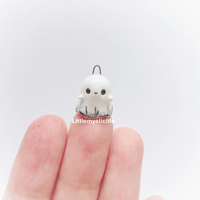 Image 1 of Happy ghost halloween necklace