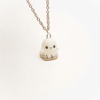 Image 4 of Happy ghost halloween necklace