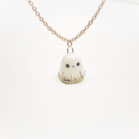 Image 4 of Sad ghost halloween necklace