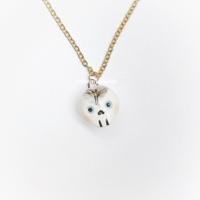 Image 2 of Skull gothic halloween necklace 1