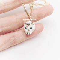 Image 2 of Skull gothic halloween necklace 2