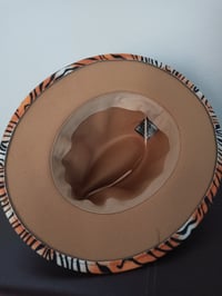 Image 2 of Tiger Print Fedora Hat