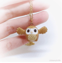 Image 3 of barn owl necklace