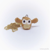 Image 4 of barn owl necklace