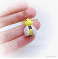 Image 2 of cute bee necklace