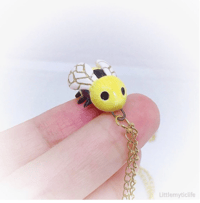 Image 4 of cute bee necklace